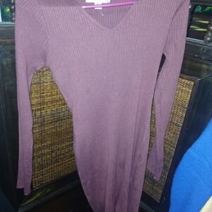 Say What? Ribbed Knit Midi Dress in Deep Brown